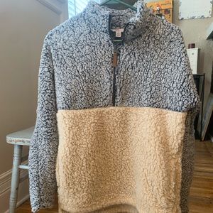 Sherpa half zip sweatshirt - NWOT